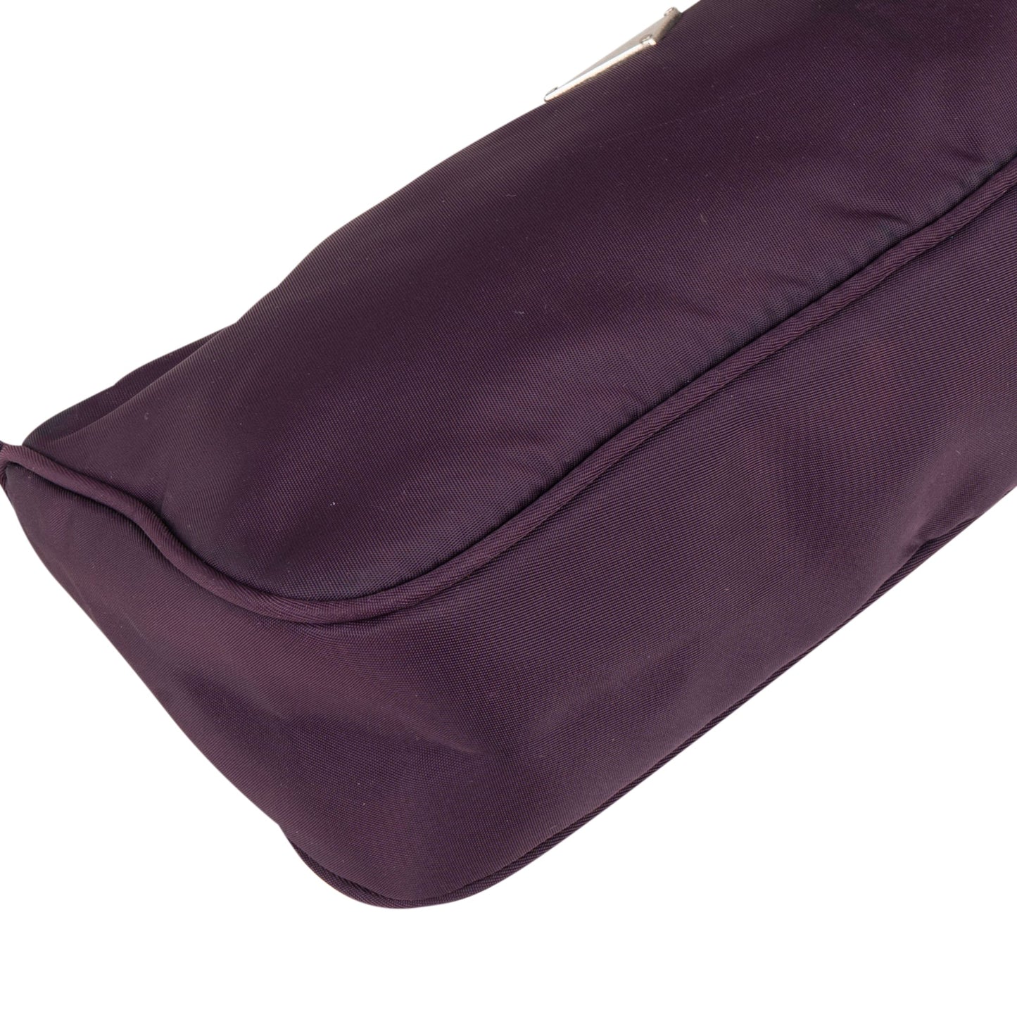 Prada Purple Nylon Triangle Handbag