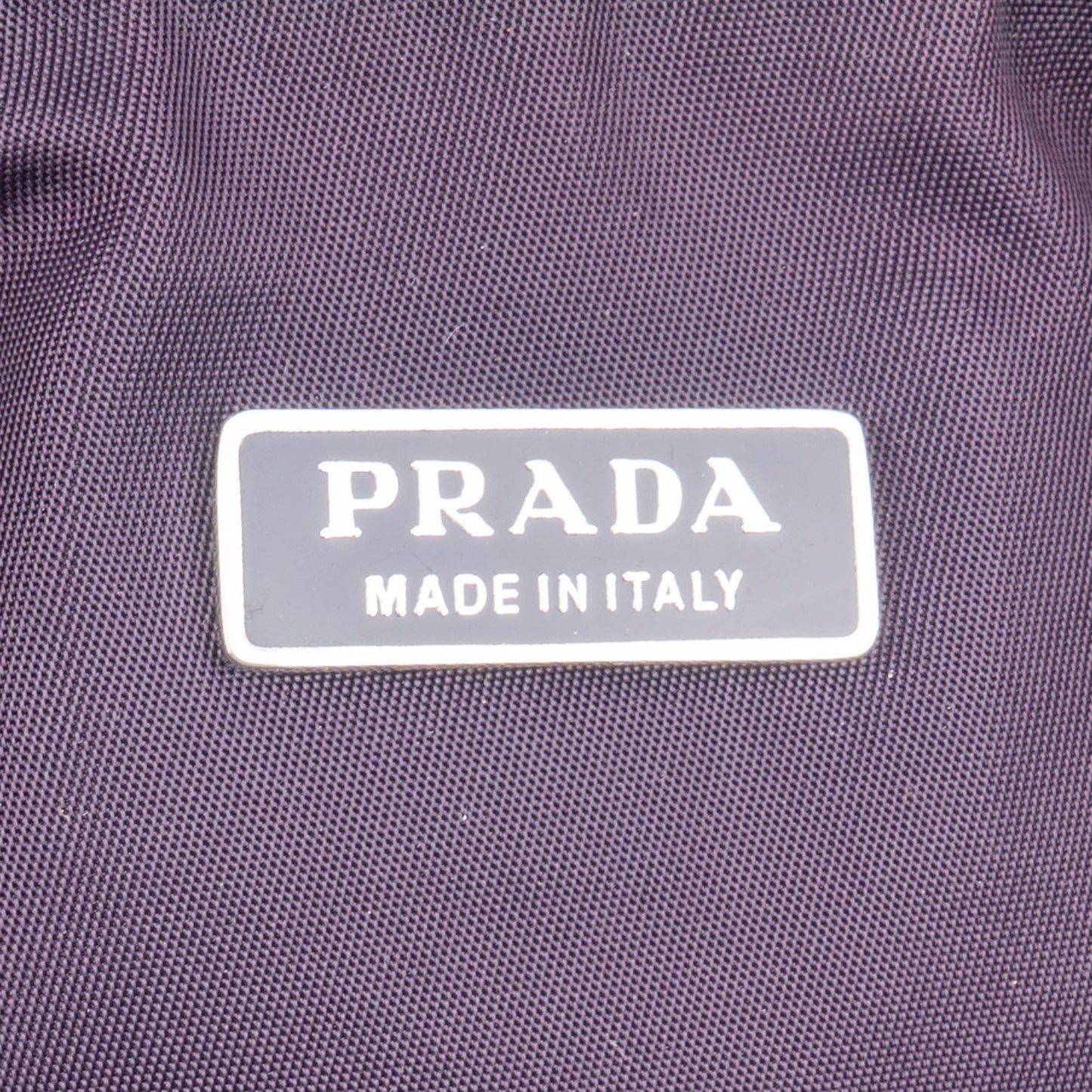 Prada Purple Nylon Triangle Handbag