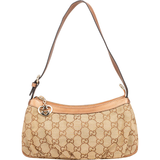 Gucci GG Monogram Mini Heart Shoulder Bag