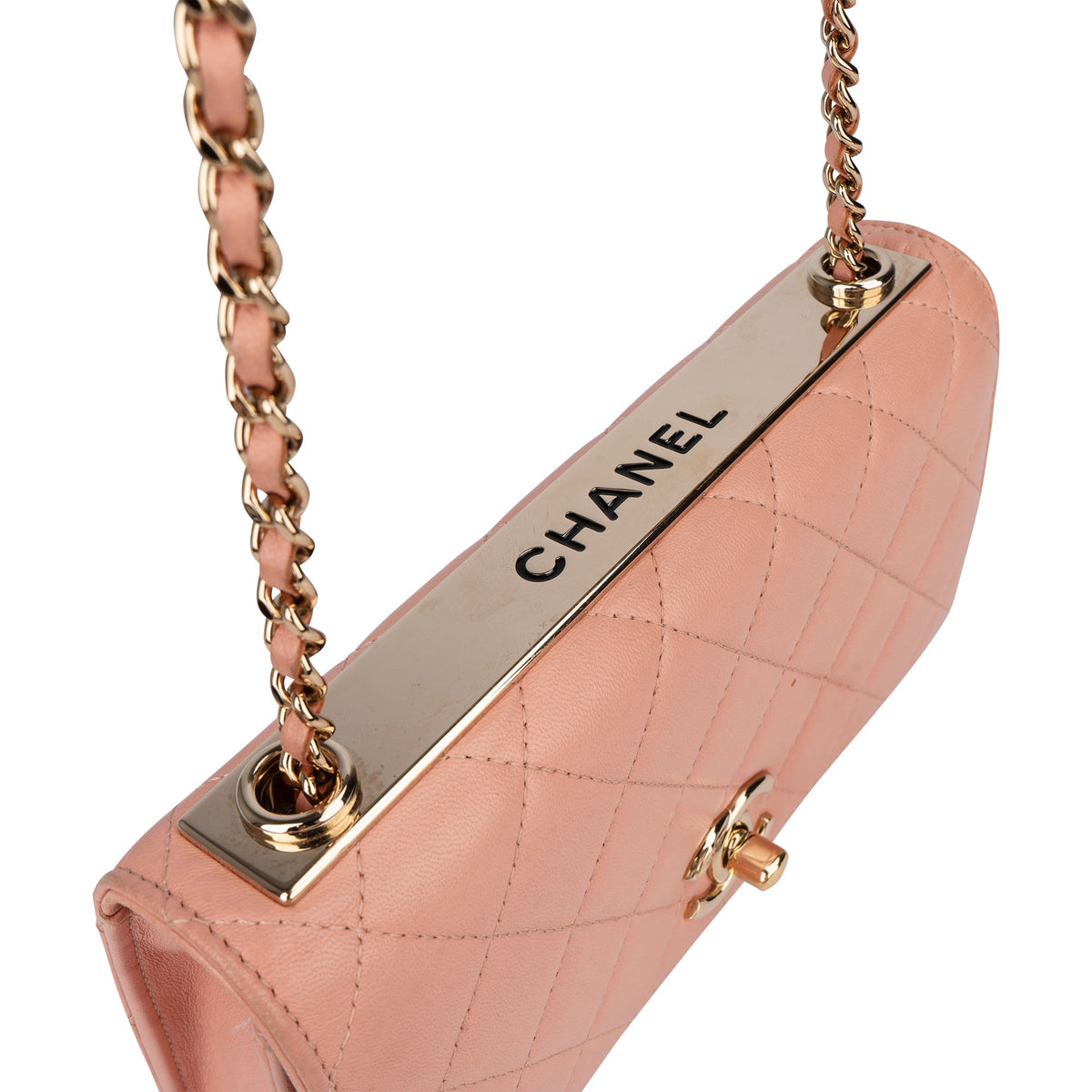 Chanel Quilted Lambskin Trendy CC Wallet On Chain Crossbody Bag