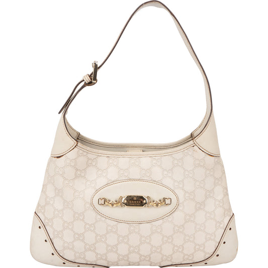 Gucci Leather GG Monogram Jackie Handbag