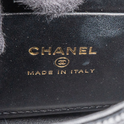 Chanel Quilted Caviar Leather Coco Top Handle Single Flap Handbag