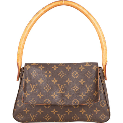 Louis Vuitton Canvas Monogram Looping PM Shoulder Bag