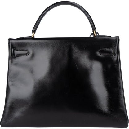 Hermès Box Calfskin Kelly 32 Retourne Handbag