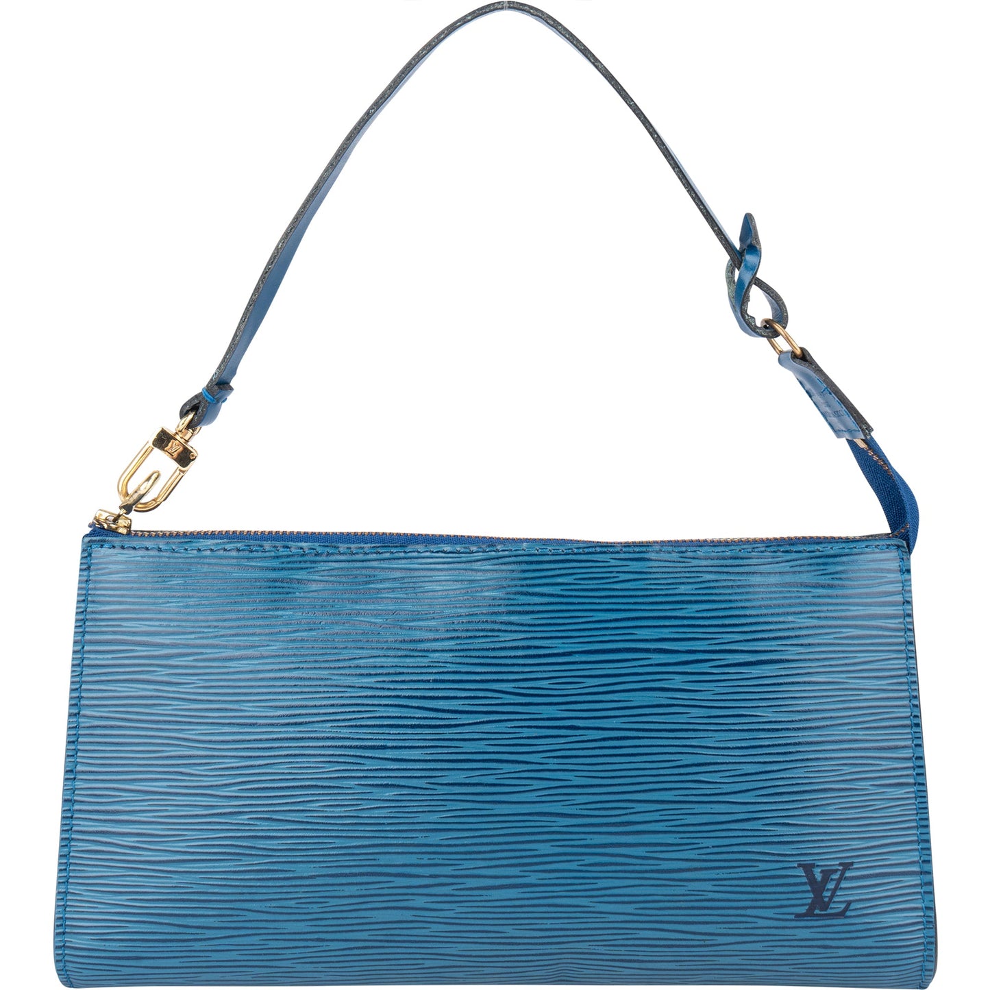 Louis Vuitton Bleu Epi Leather Pochette Accessoire Handbag