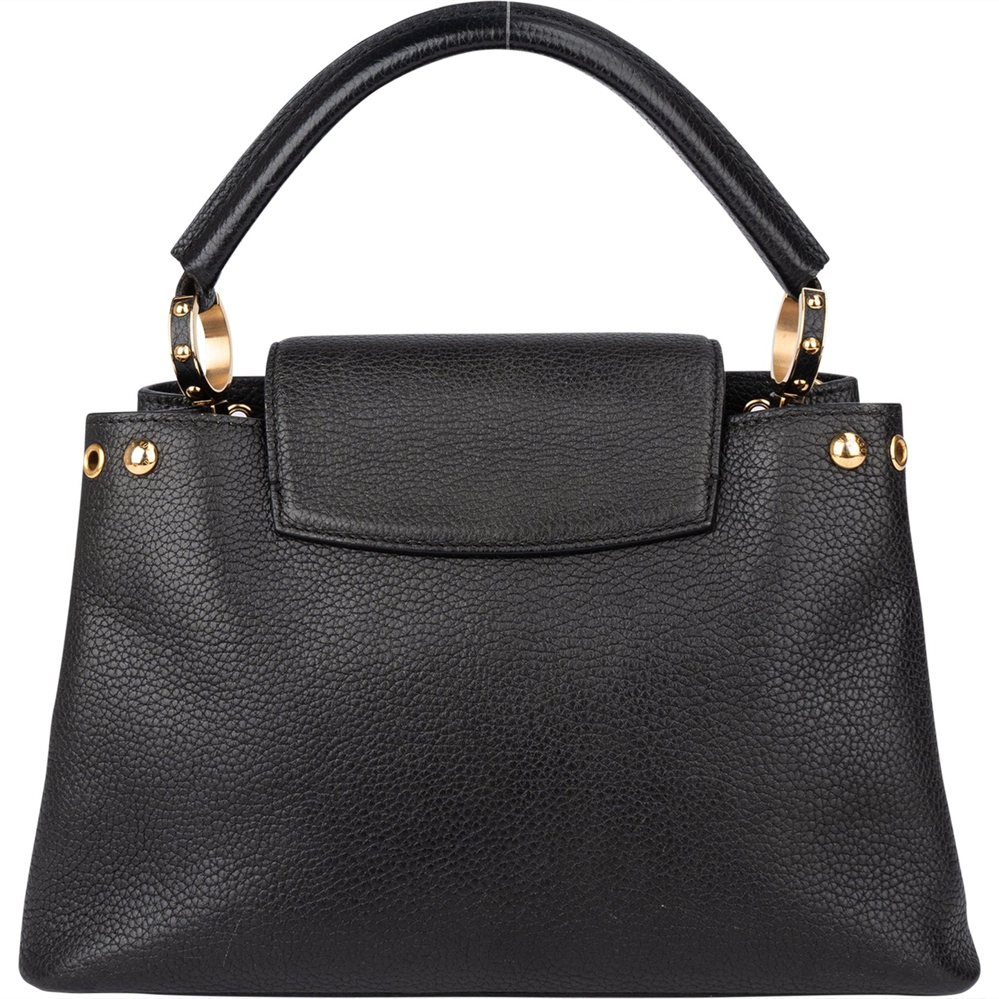 Louis Vuitton Noir Taurillon Pins Capucines PM Handbag