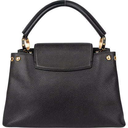 Louis Vuitton Noir Taurillon Pins Capucines PM Handbag