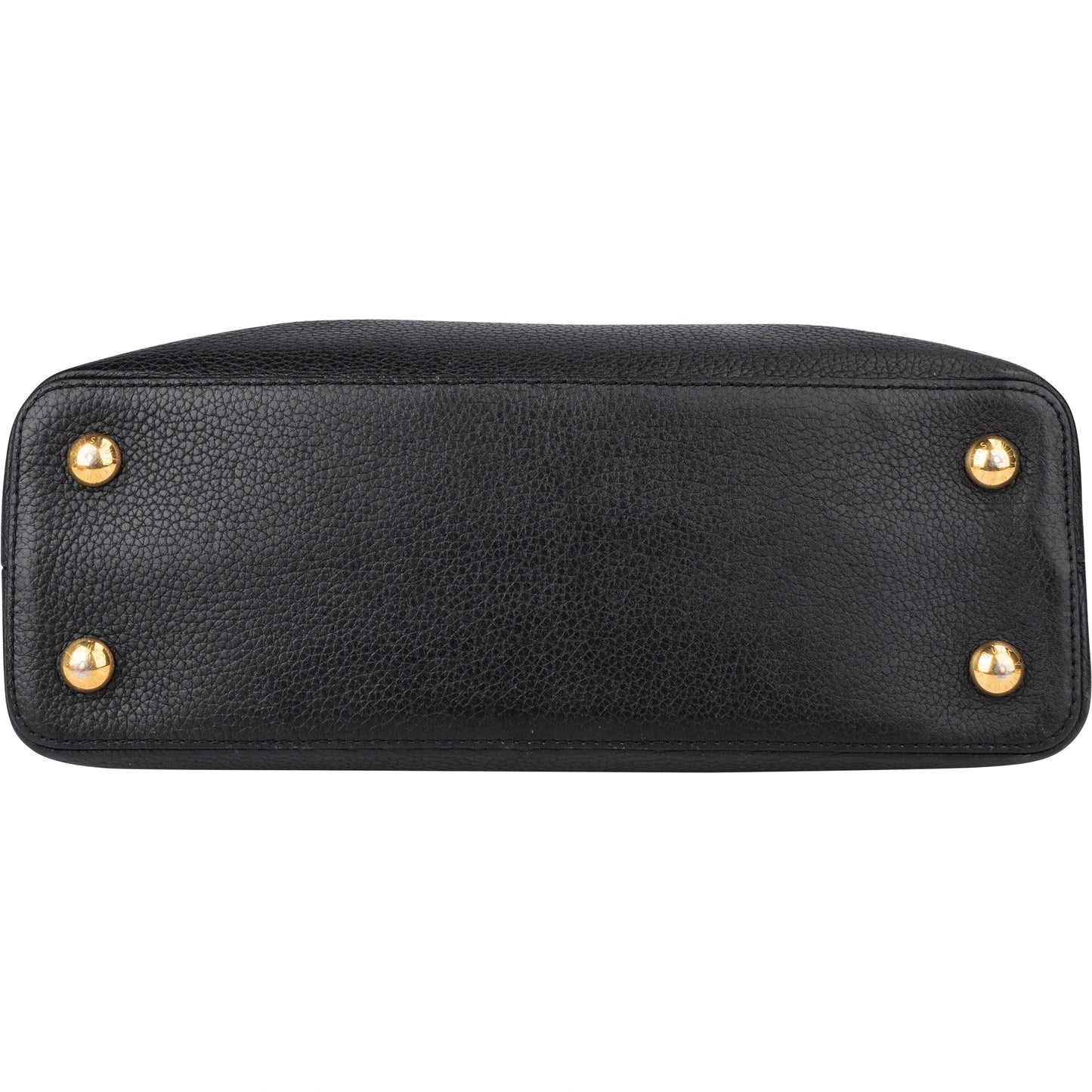 Louis Vuitton Noir Taurillon Pins Capucines PM Handbag