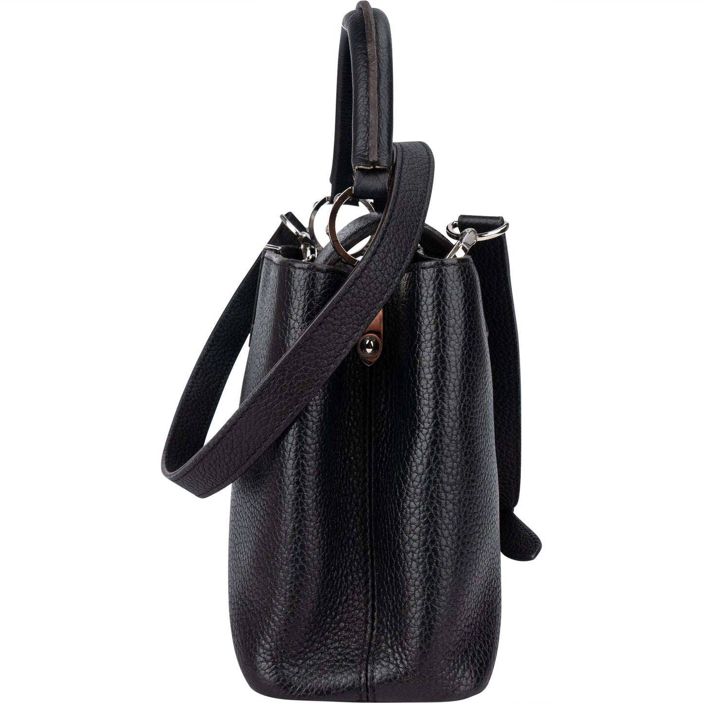 Louis Vuitton Noir Taurillon Capucines BB Handbag