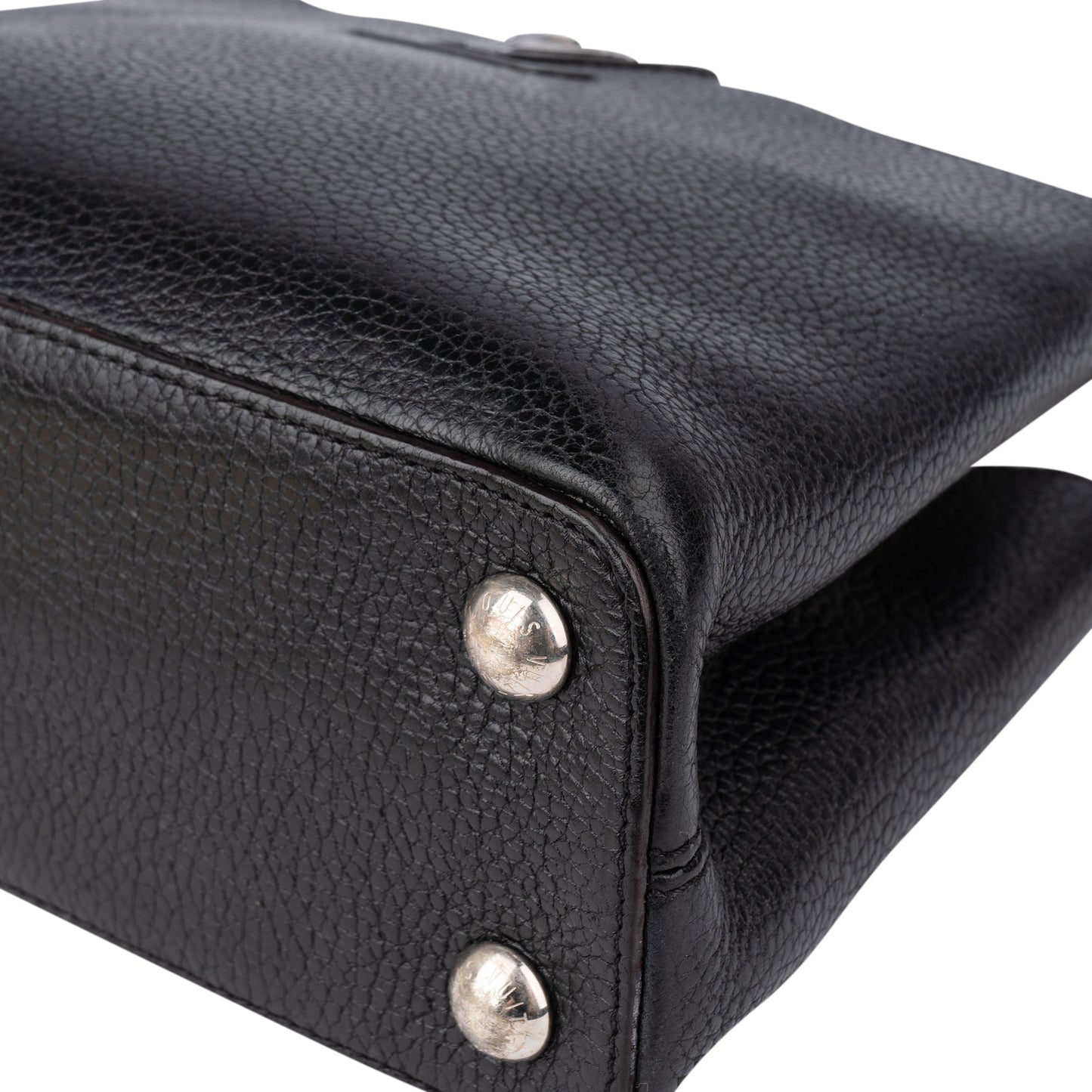 Louis Vuitton Noir Taurillon Capucines BB Handbag