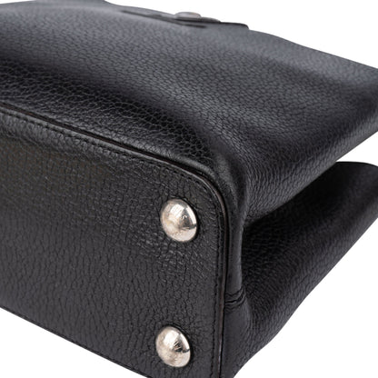 Louis Vuitton Noir Taurillon Capucines BB Handbag