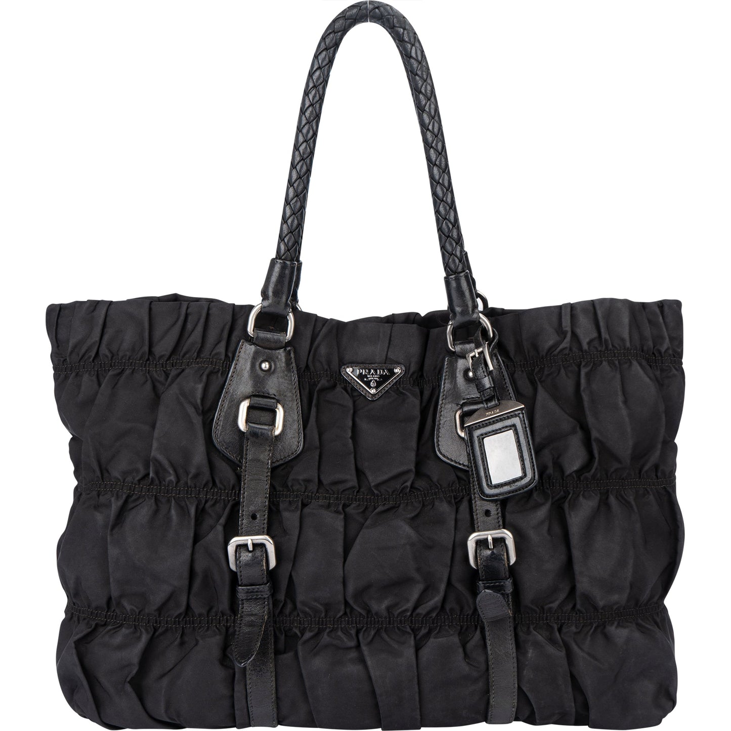 Prada Quilted Nylon Triangle Handbag