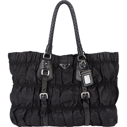 Prada Quilted Nylon Triangle Handbag