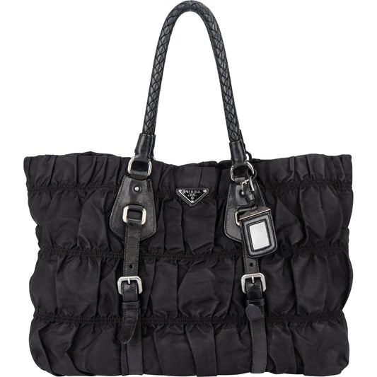 Prada Quilted Nylon Triangle Handbag