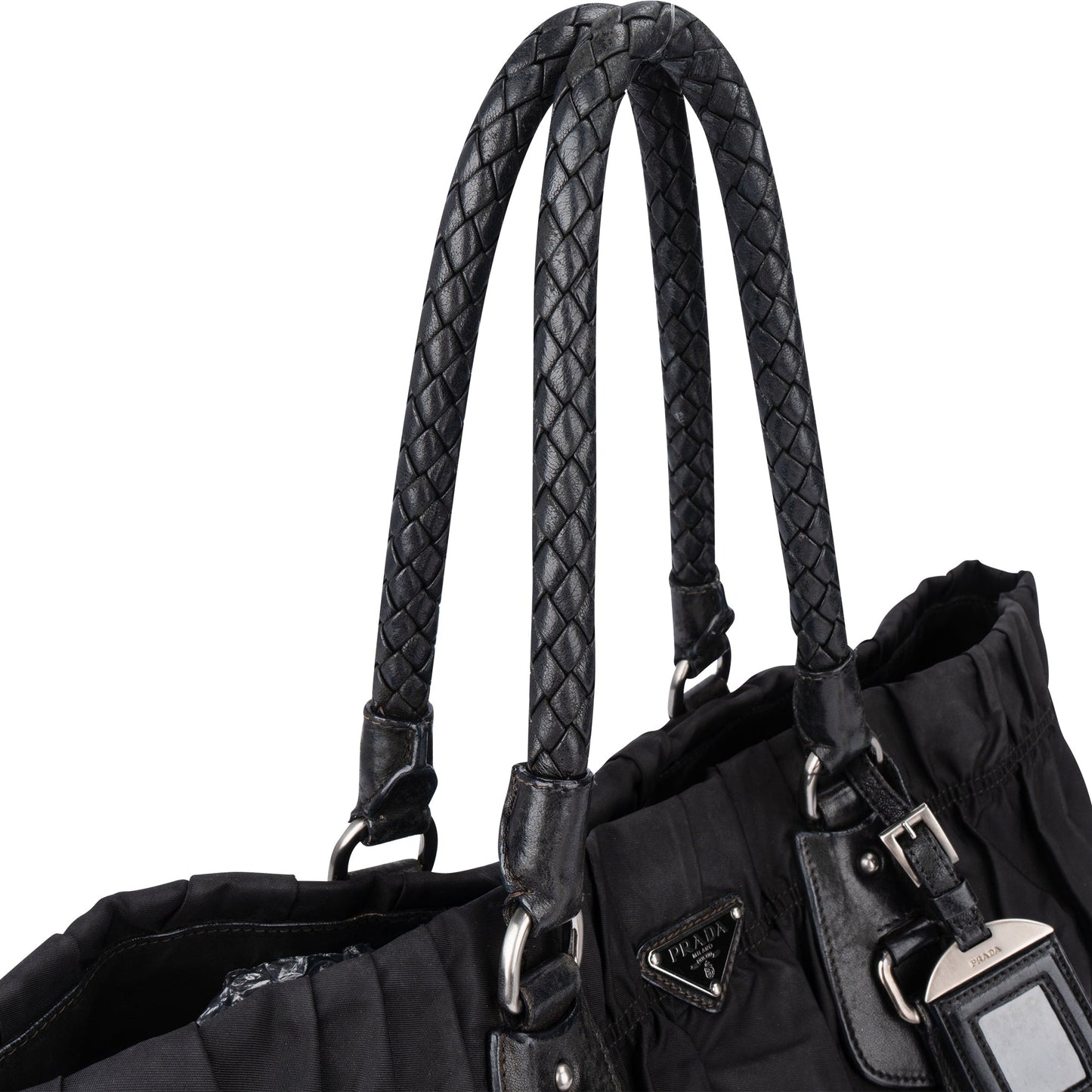 Prada Quilted Nylon Triangle Handbag