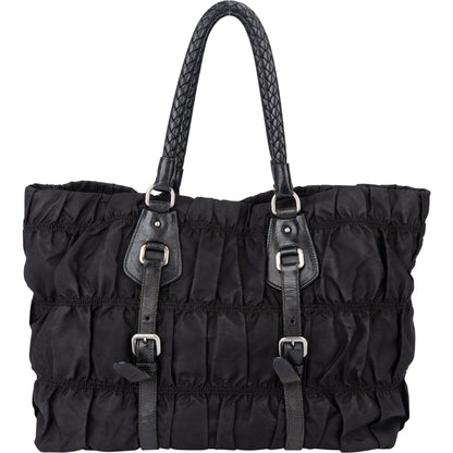 Prada Quilted Nylon Triangle Handbag