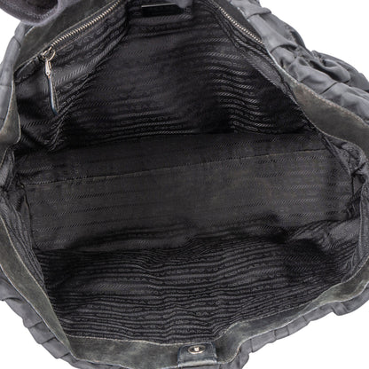 Prada Quilted Nylon Triangle Handbag