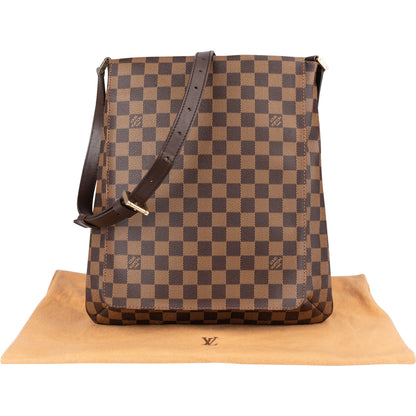 Louis Vuitton Damier Ebene Salsa Musette GM Shoulder Bag