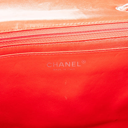 Chanel Quilted Lambskin Palladium Jumbo Single Flap Crossbody Bag