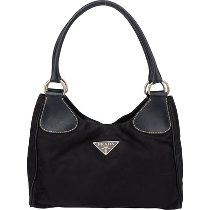 Prada Black Nylon Triangle Handbag