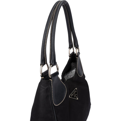 Prada Black Nylon Triangle Handbag