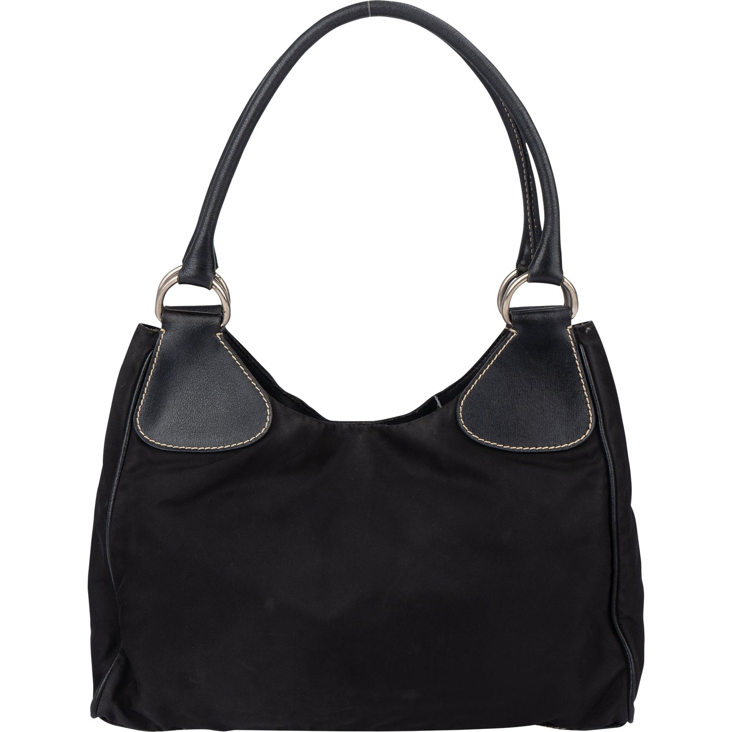 Prada Black Nylon Triangle Handbag