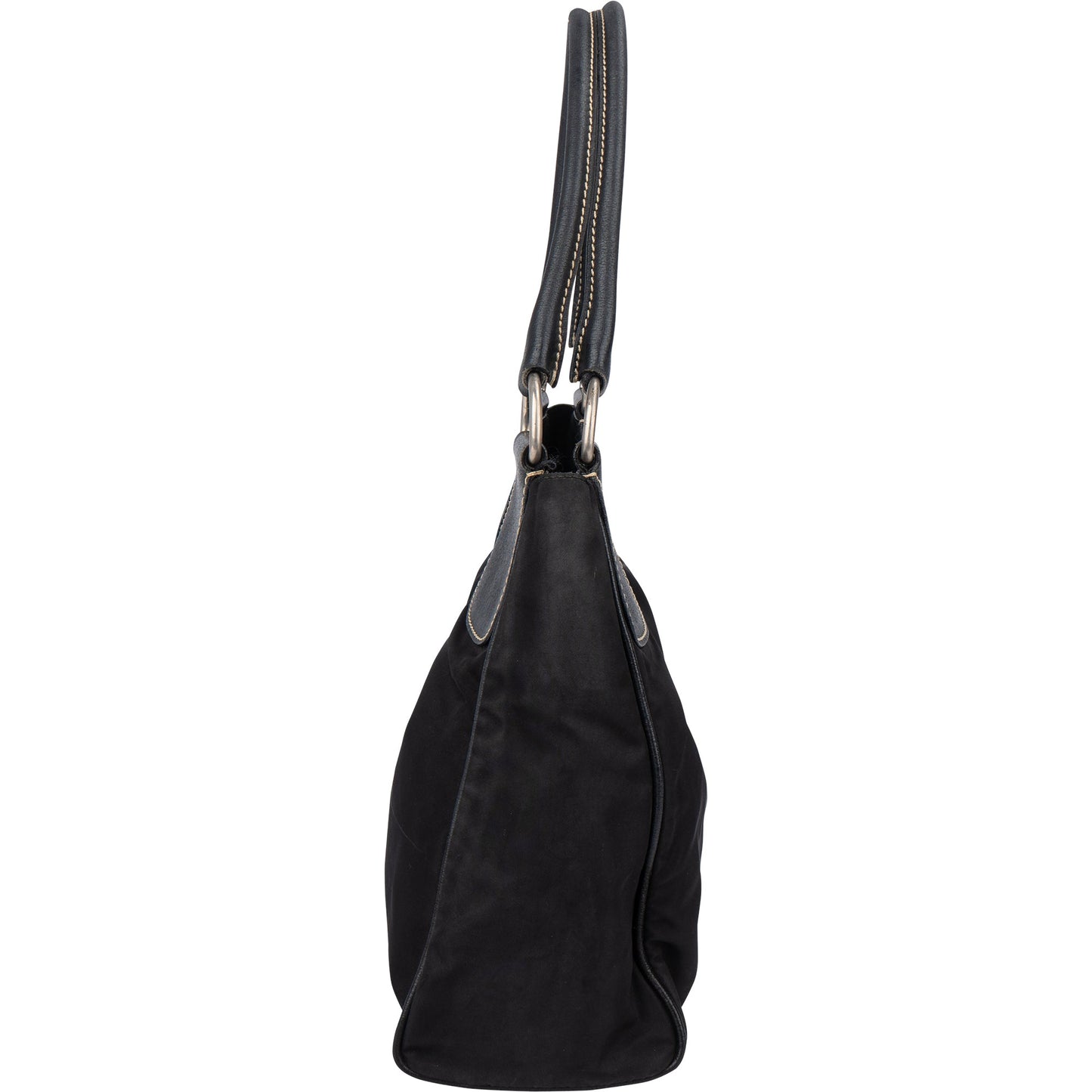 Prada Black Nylon Triangle Handbag