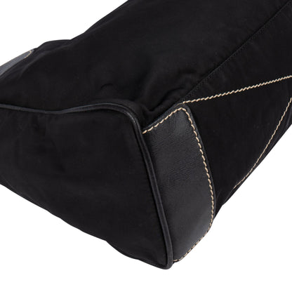 Prada Black Nylon Triangle Handbag