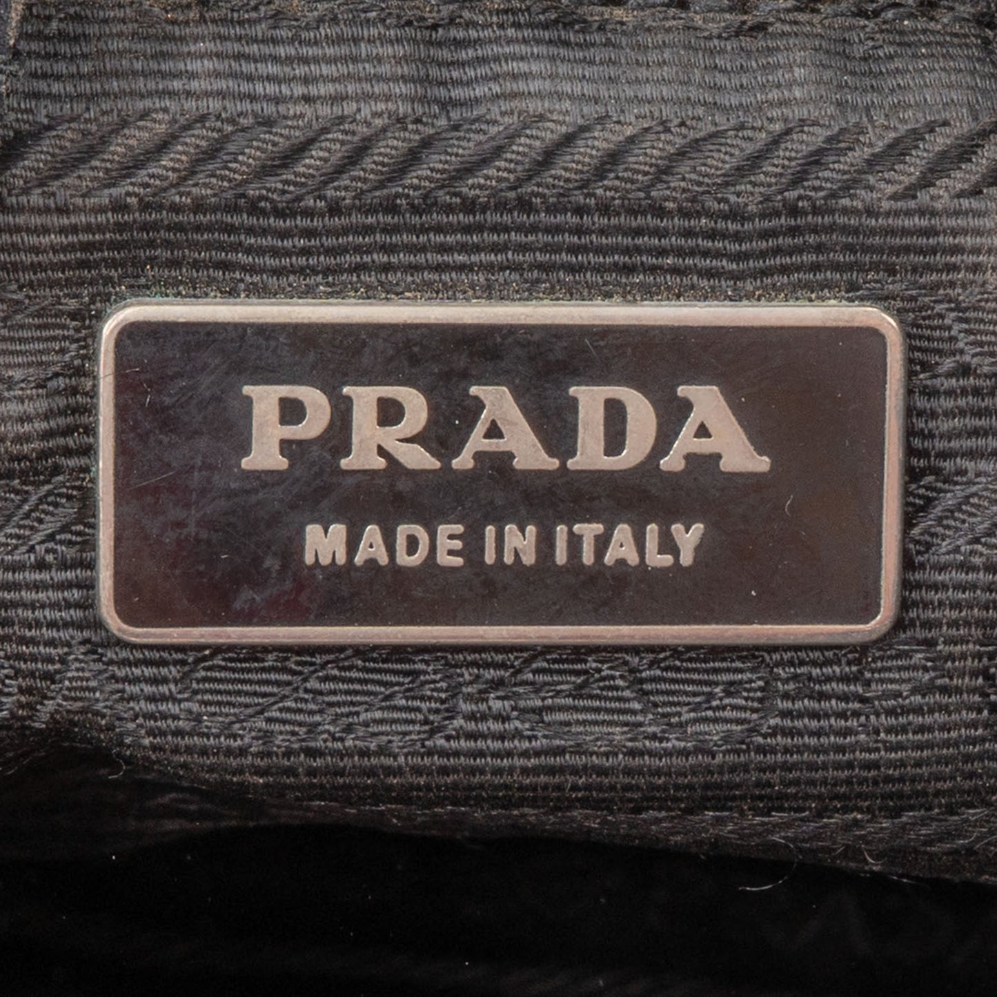 Prada Black Nylon Triangle Handbag