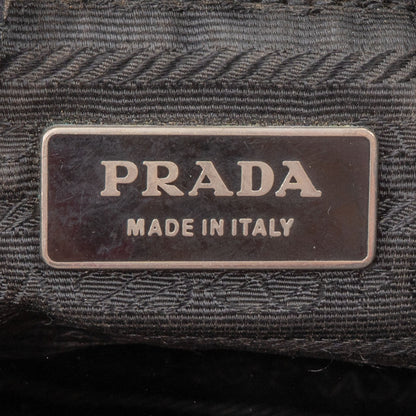 Prada Black Nylon Triangle Handbag