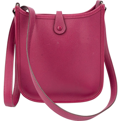 Hermès Pink Epsom Leather Evelyne 16 Crossbody Bag