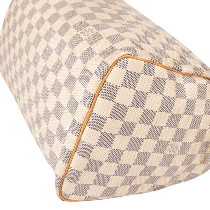 Louis Vuitton Damier Azur Monogram Speedy 30 Handbag