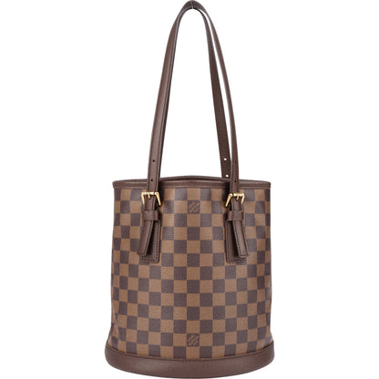 Louis Vuitton Damier Ebene Monogram Bucket PM Shoulder Bag