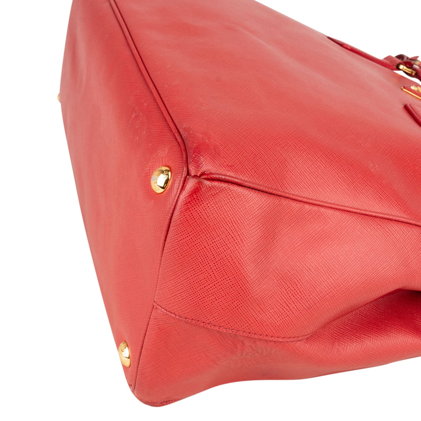 Prada Red Saffiano Leather Galleria Handbag