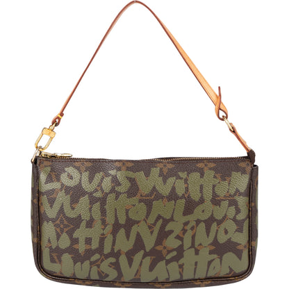 Louis Vuitton Limited Graffiti Pochette Accessoire Handbag