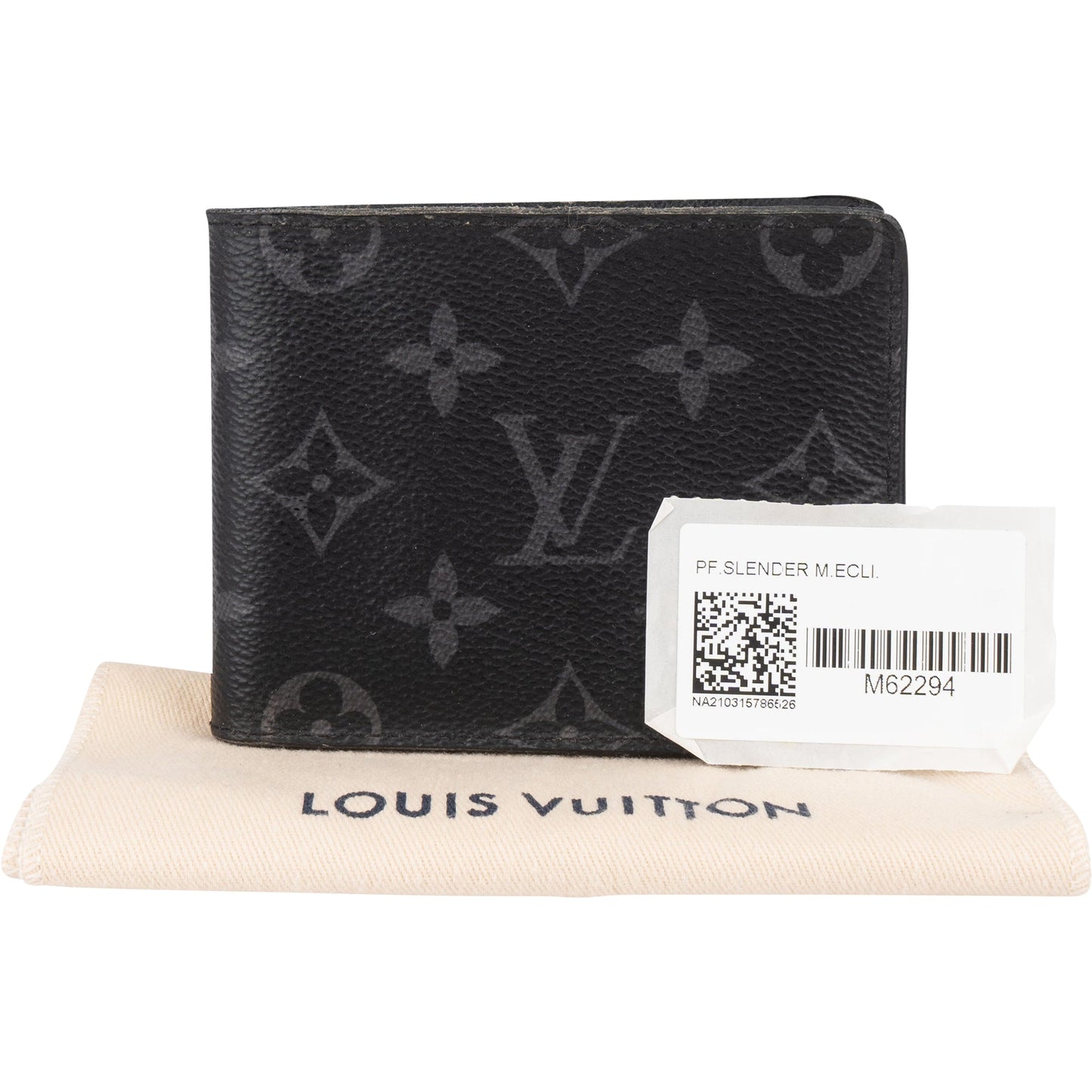 Louis Vuitton Canvas Monogram Eclipse Slender Wallet
