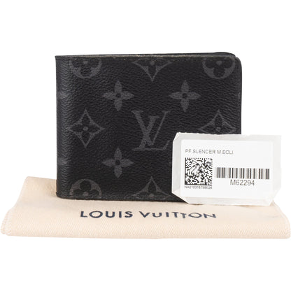 Louis Vuitton Canvas Monogram Eclipse Slender Wallet