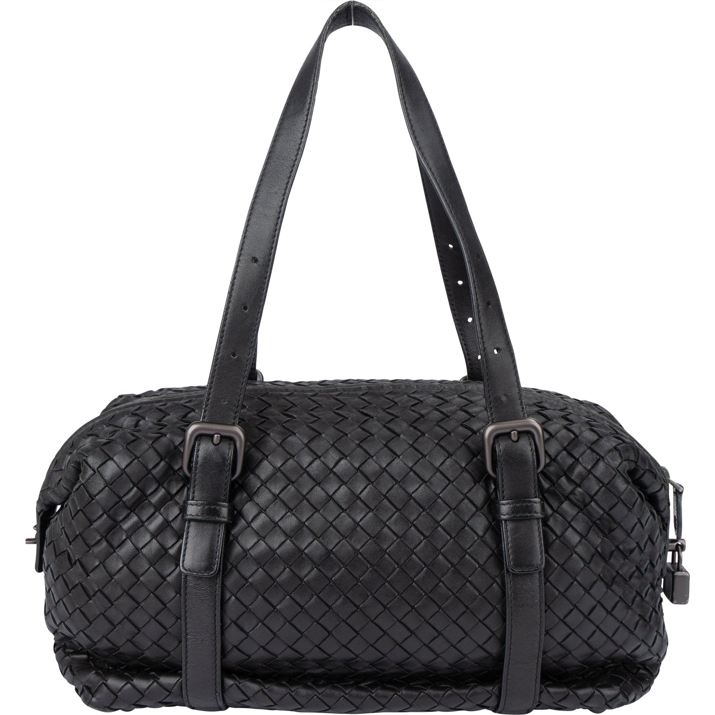 Bottega Veneta Black Intrecciato Leather