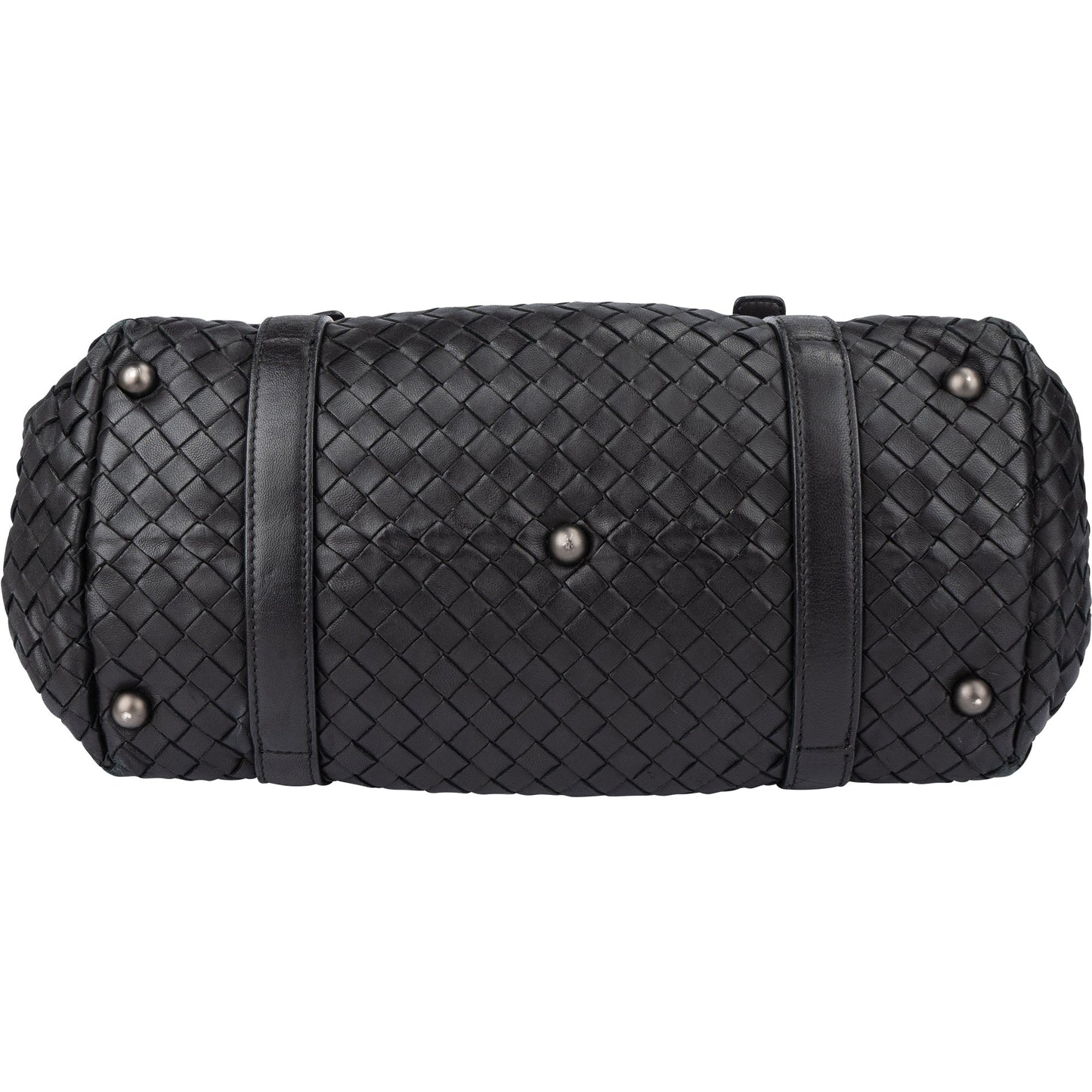 Bottega Veneta Black Intrecciato Leather