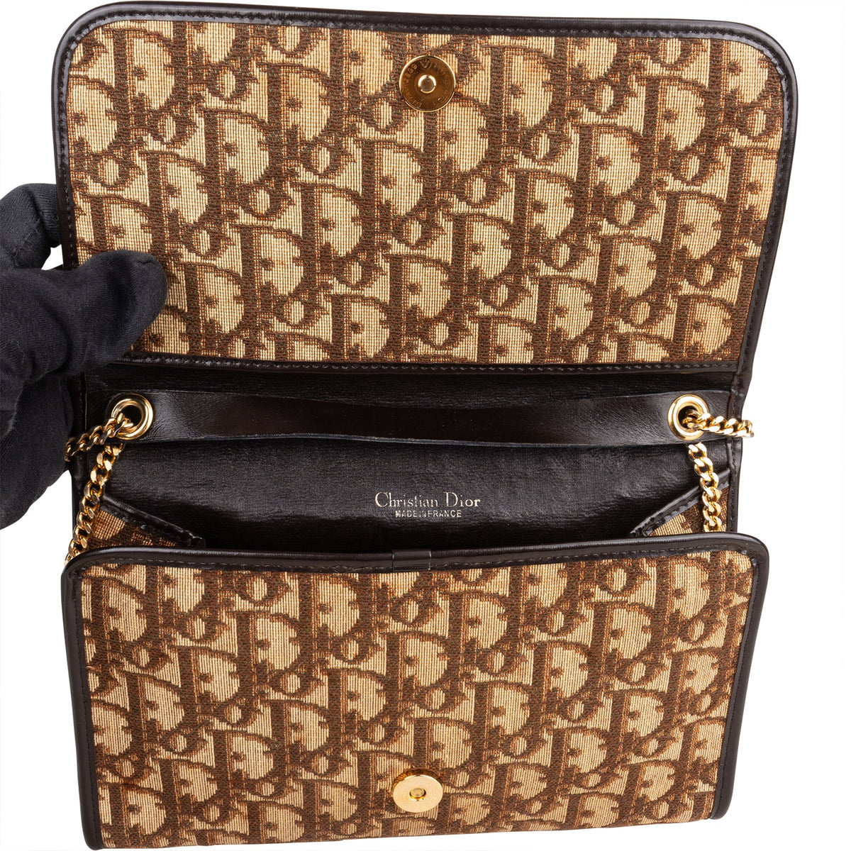 Christian Dior Trotter Monogram Shoulder Bag