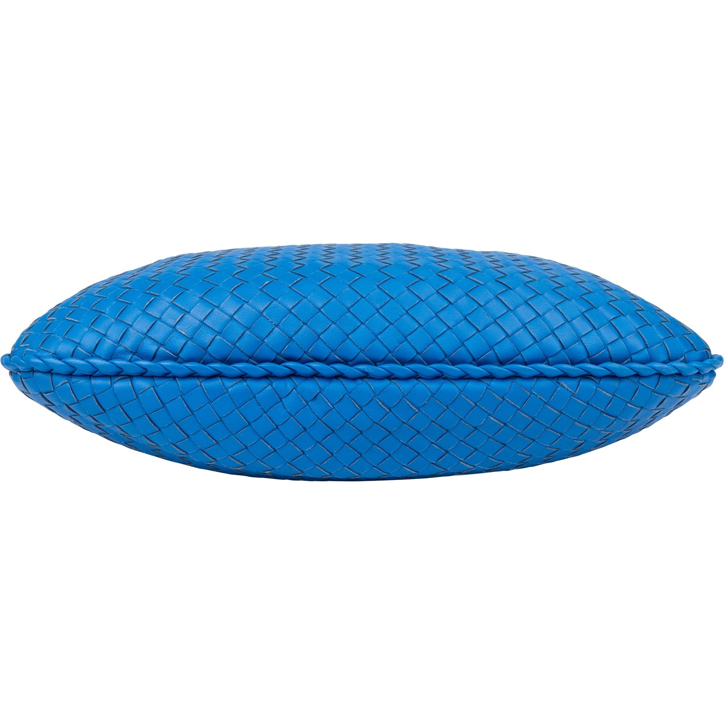 Bottega Veneta Blue Intrecciato Leather Belly Hobo Bag