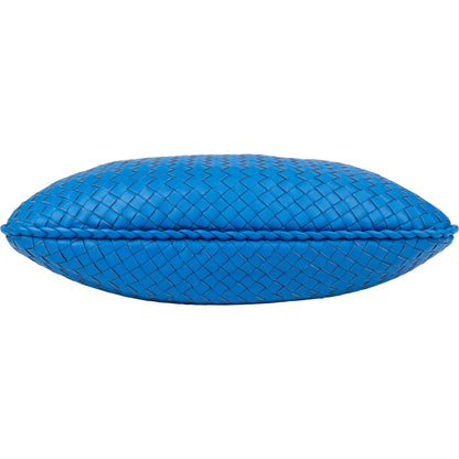 Bottega Veneta Blue Intrecciato Leather Belly Hobo Bag