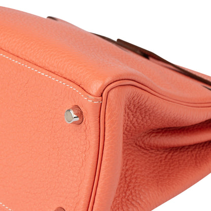 Hermès Crevette Taurillon Clemence Kelly 28 Retourne Handbag