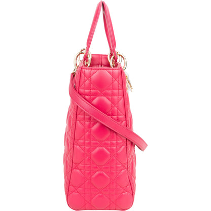 Christian Dior Quilted Leather City Handbag