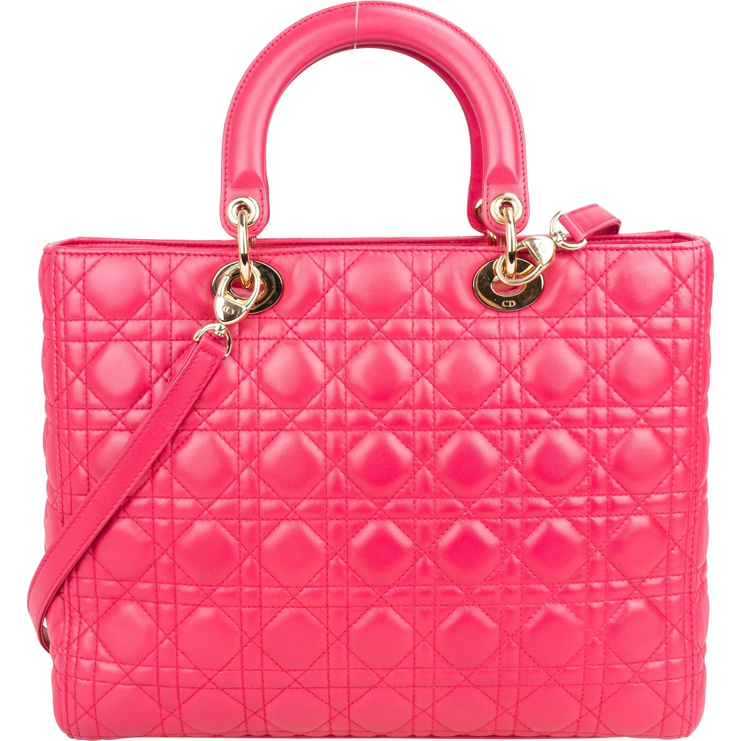 Christian Dior Quilted Leather City Handbag