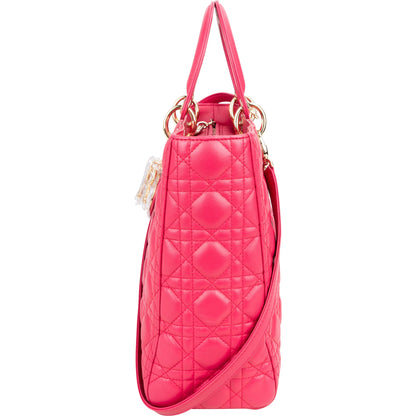 Christian Dior Quilted Leather City Handbag