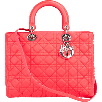 Christian Dior Quilted Leather Lady Dior Handbag