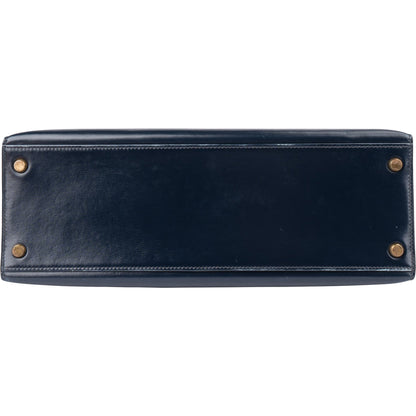 Hermès Bleu Boxcalf Kelly 32 Handbag
