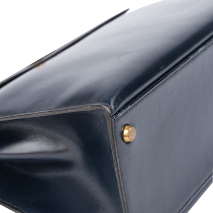 Hermès Bleu Boxcalf Kelly 32 Handbag