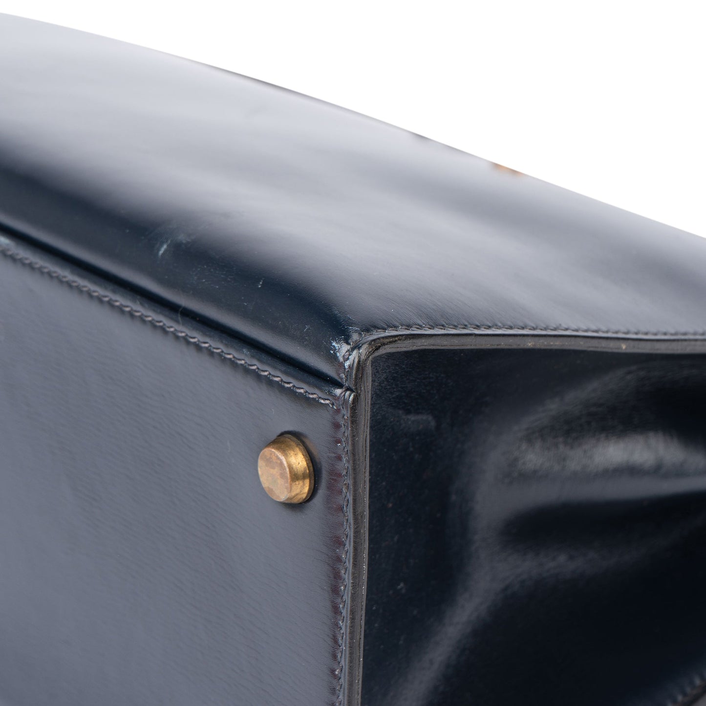 Hermès Bleu Boxcalf Kelly 32 Handbag